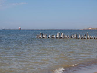 The sound of Lake Michigan is wonderful for clearing the mind of technological "clutter" and promoting creativity.